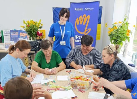Заняття з психосоціальної підтримку у селищі Волохів Яр